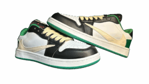 fragment design x travis scott x air jordan  1 retro low verde