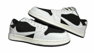 Travis Scott x Air Jordan  1 Low O G Blanco Negro Oro