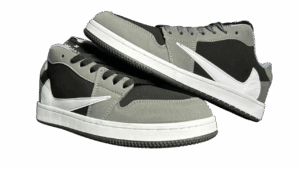 Travis Scott x Fragment x Air Jordan  1 Low Negro Gris Blanco